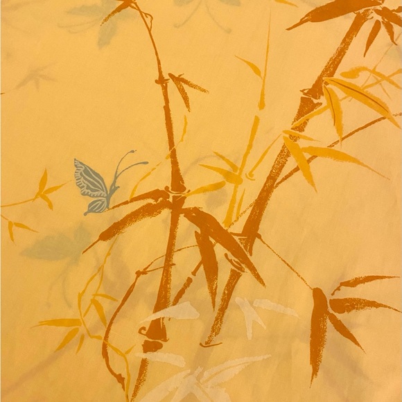 vintage 1976 pair Springmaid Wondercale “Kabuki” twin flat sheets (2) - Picture 3 of 7